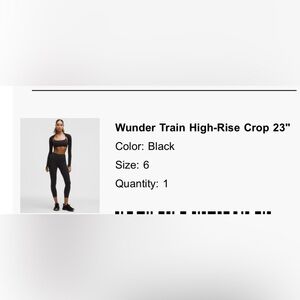 lululemon athletica Wunder Train High-Rise Crop 23" Leggings - Black